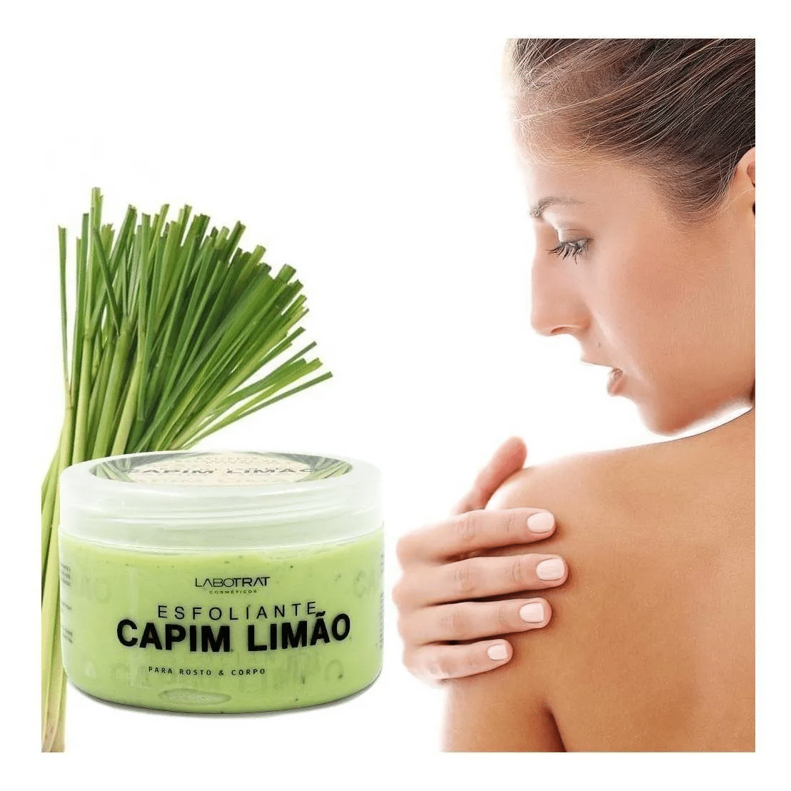 Novo Esfoliante Corpo E Rosto Agua De Capim Limao Labotrat G